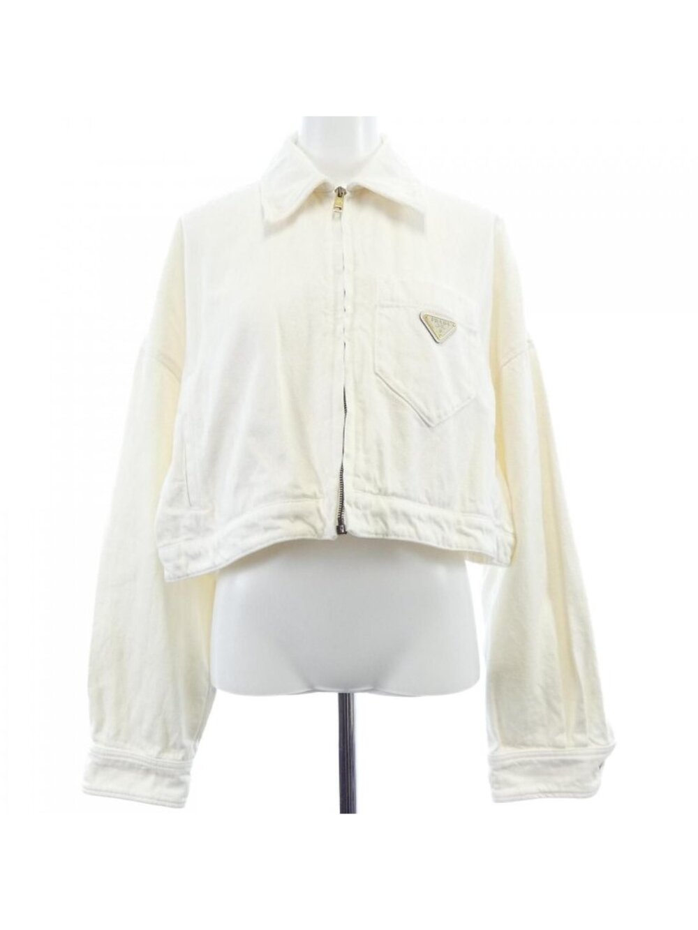 Prada Triangle Logo Jacket Denim